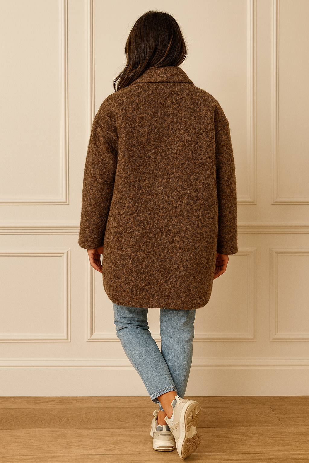 Double Flat Button Pocket Faro Jacket - Chocolate