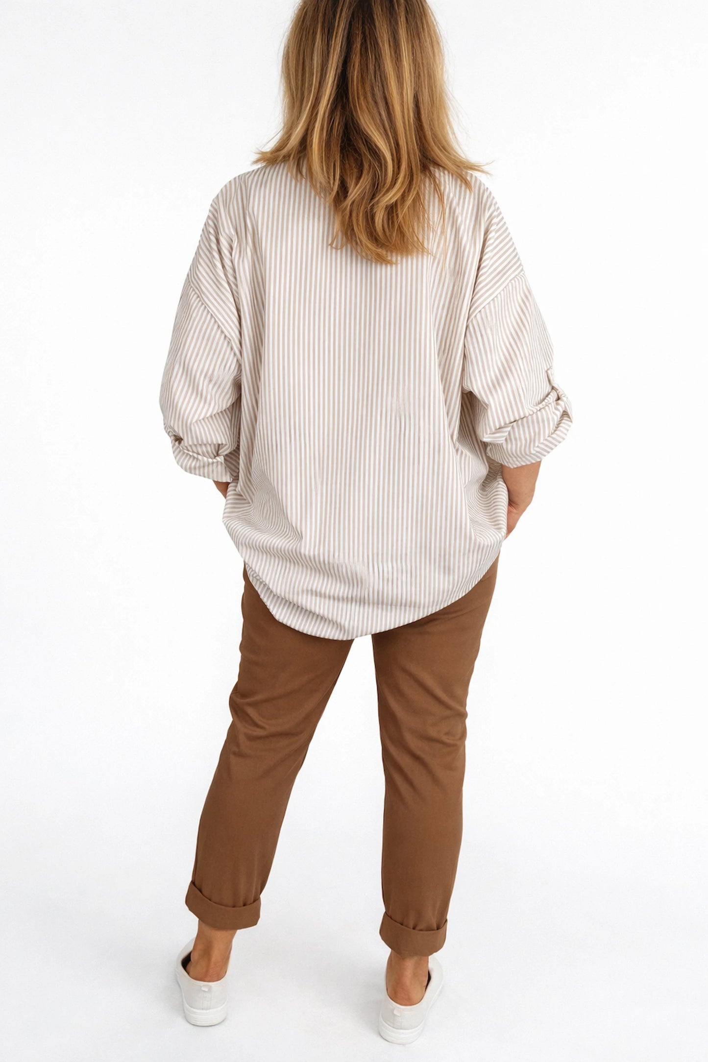 Double Pocket Stretch Chino Pants - Caramel