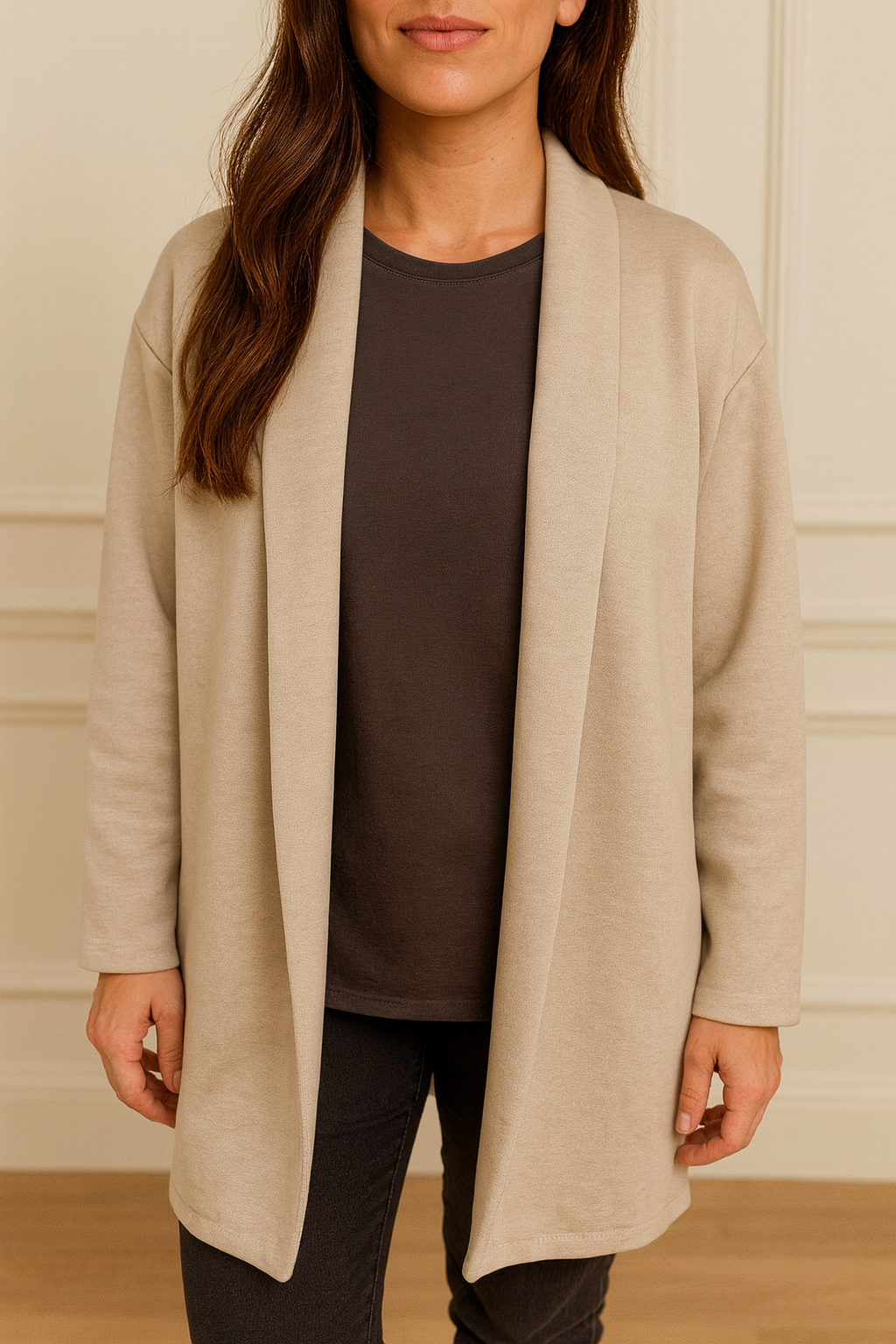 Angelica Mid Length Blazer - Beige