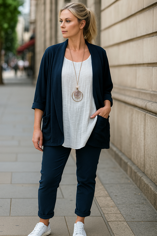 Lavinia Italia Blazer - Navy