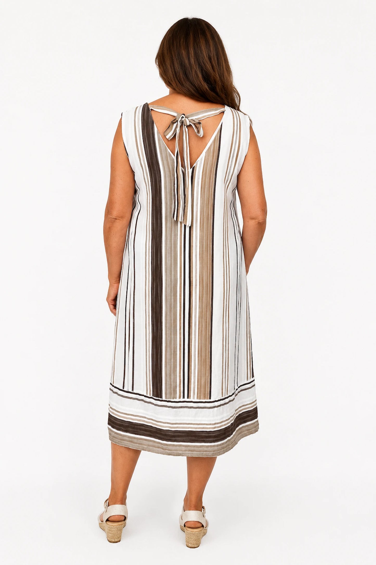 Tie Back Primrose Dress - White