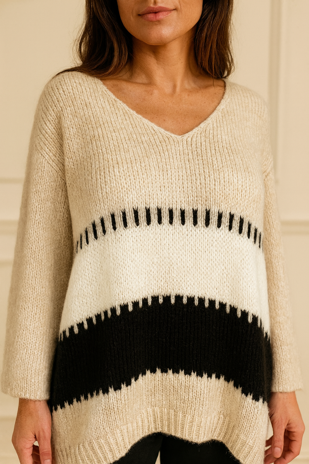 Lamiar Soft Knit Jumper - Beige