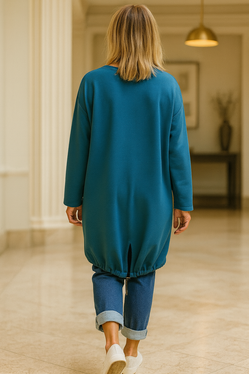 Norderney Badge Detail Sweatshirt - Teal