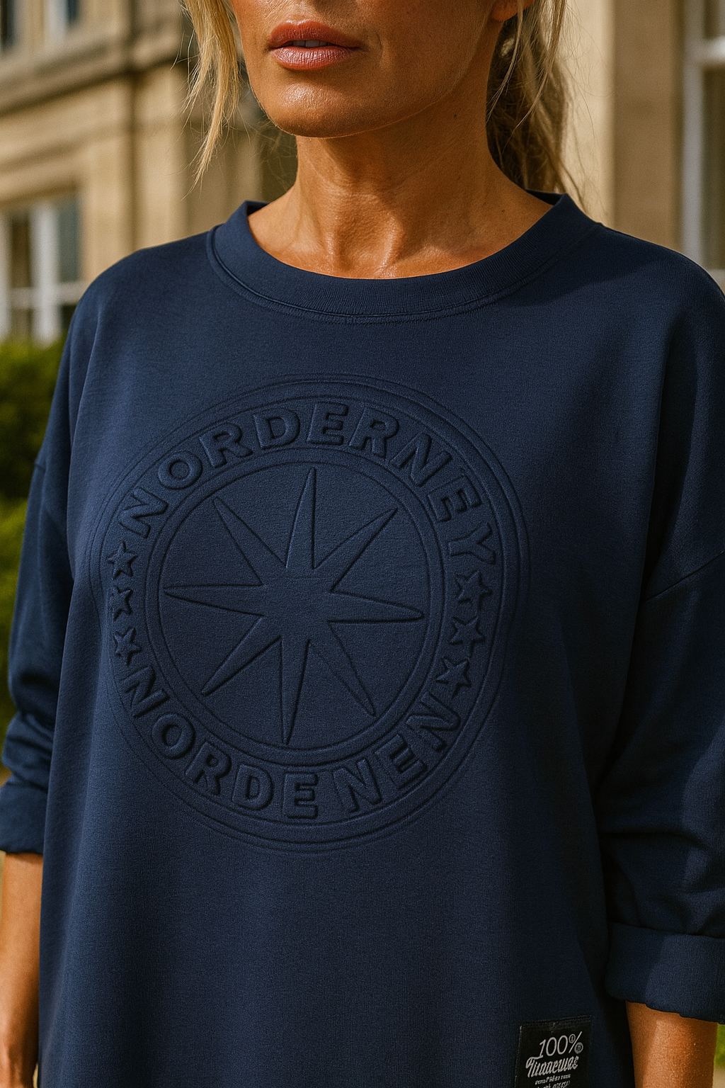 Norderney Badge Detail Sweatshirt - Navy