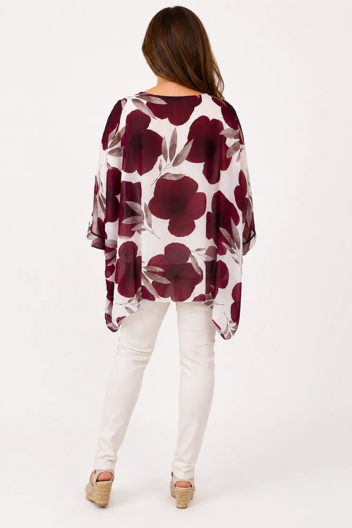 Fully Lined Juliet Batwing Chiffon - Grape