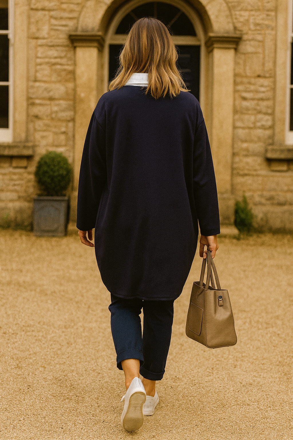 Two In One Lucinda Top - Navy