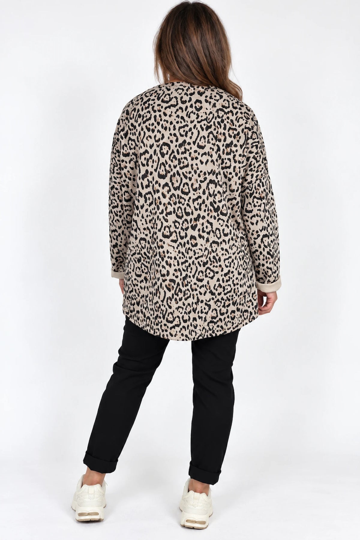 Lightweight Leopard Roxy Top - Beige