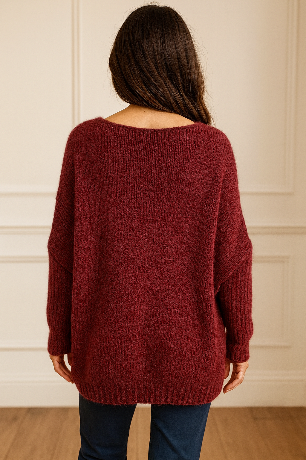 Gold Star Floressi Premium Knit Jumper - Wine
