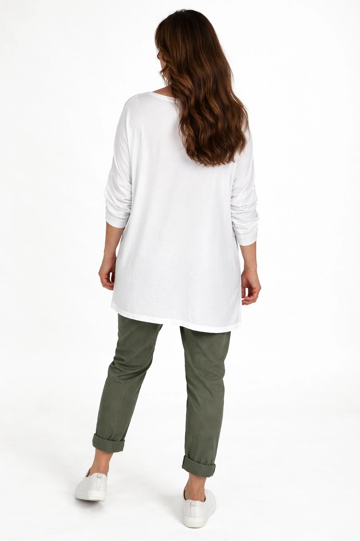 Cotton Crochet Detail Charmaine Button Sleeve Top - White