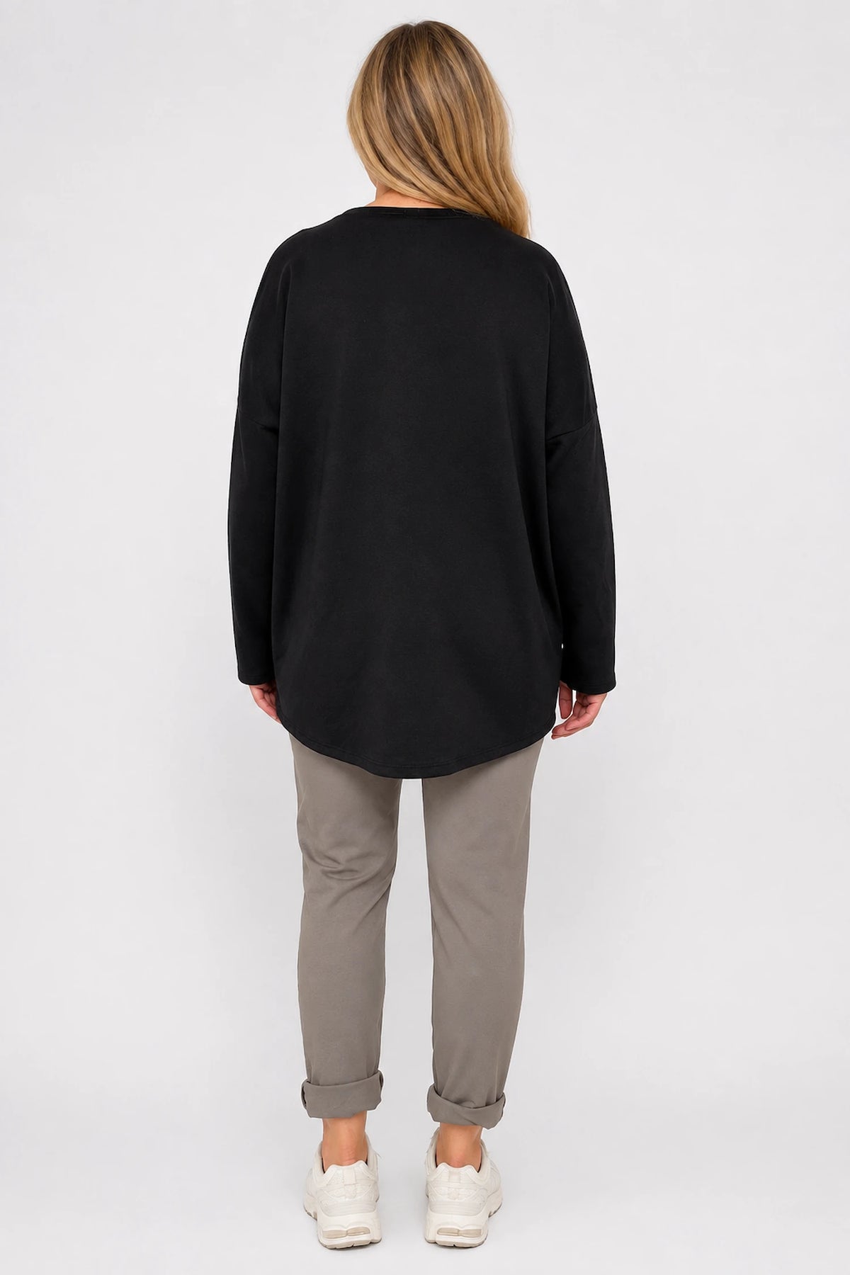 Florenzi Everyday Necklace Top - Black