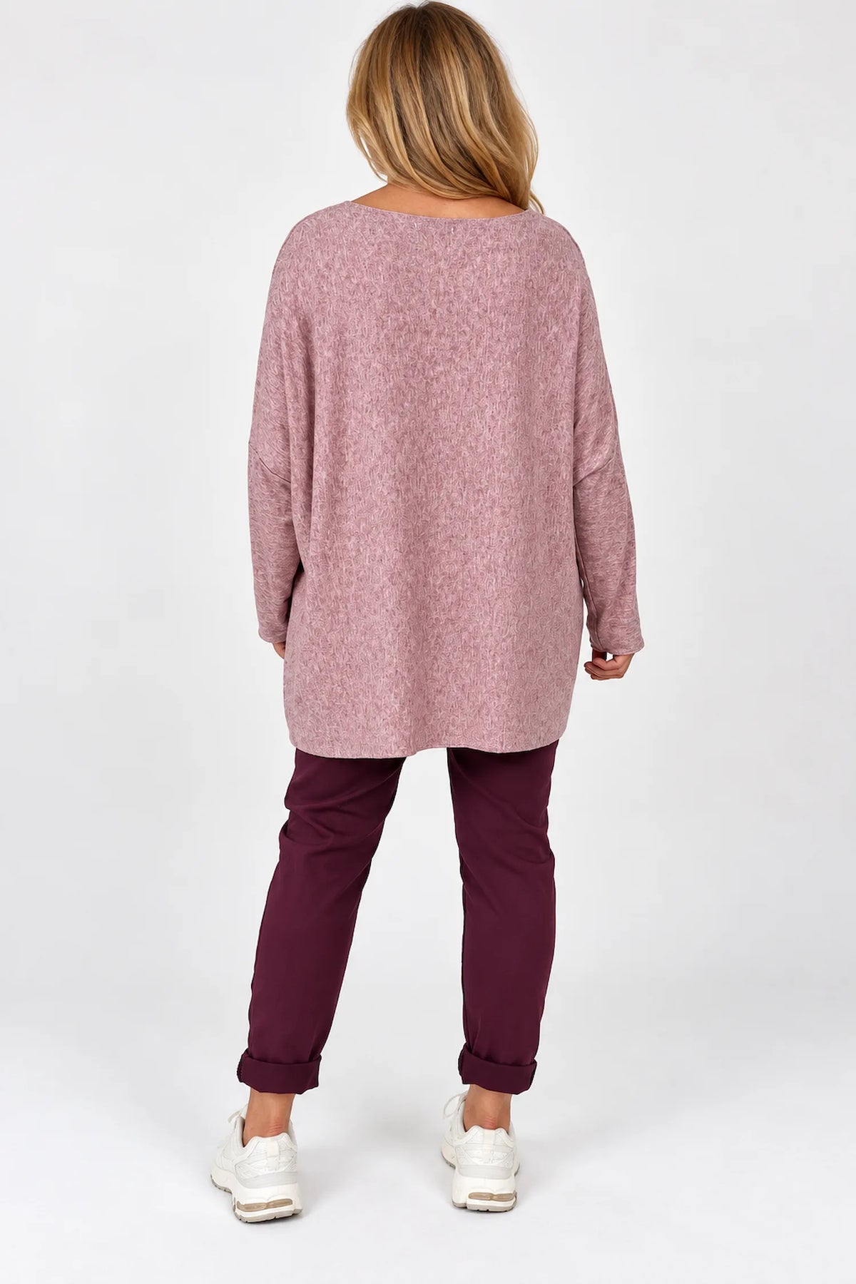 Soft Knit Tuscany Top - Fleck Pink