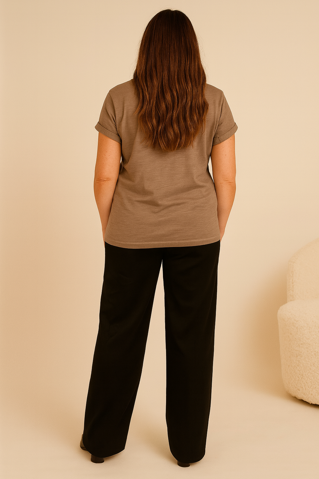 Seam Front Allegra Pant - Black