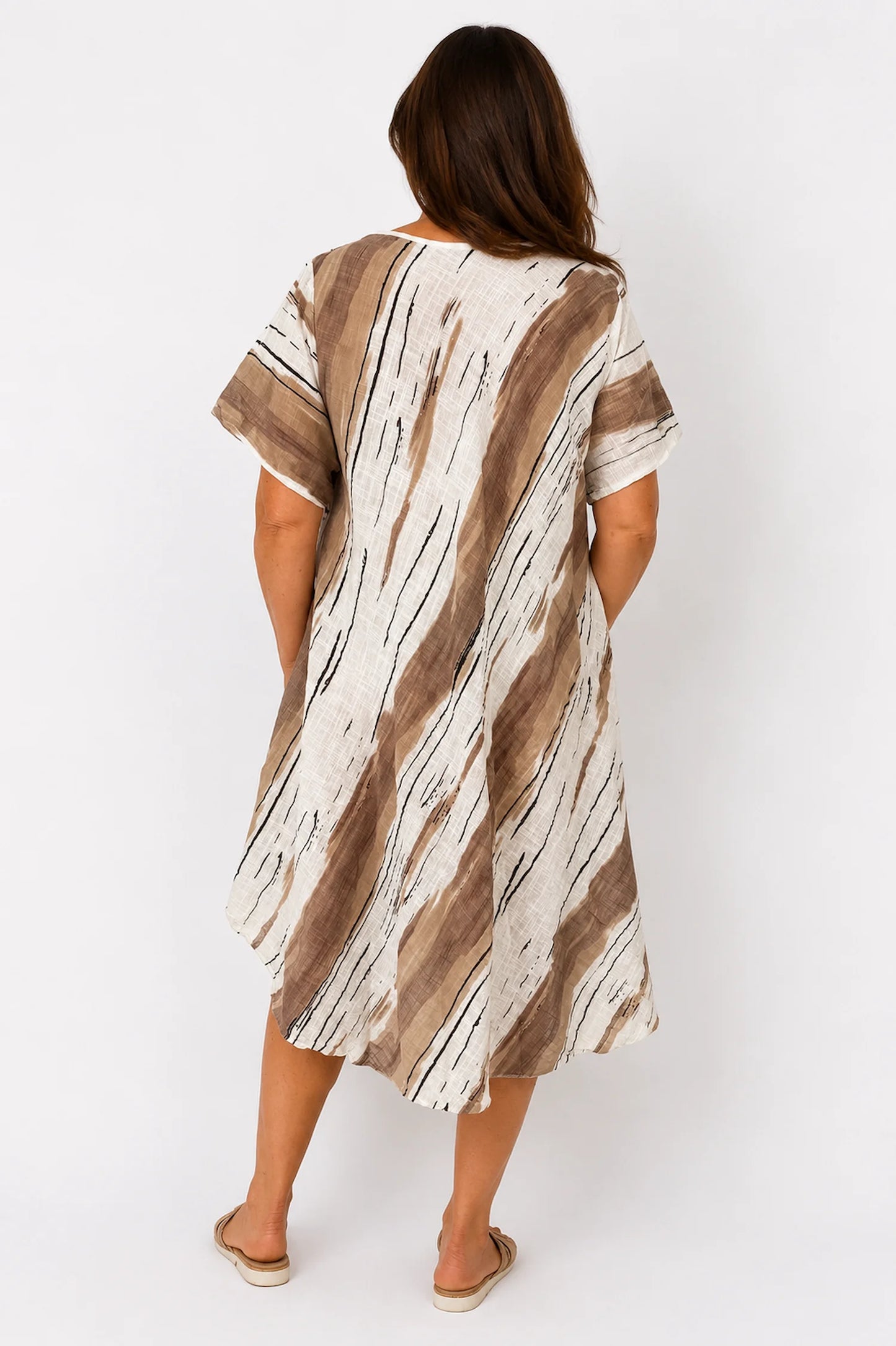 Cotton Helena Dress - Mocha