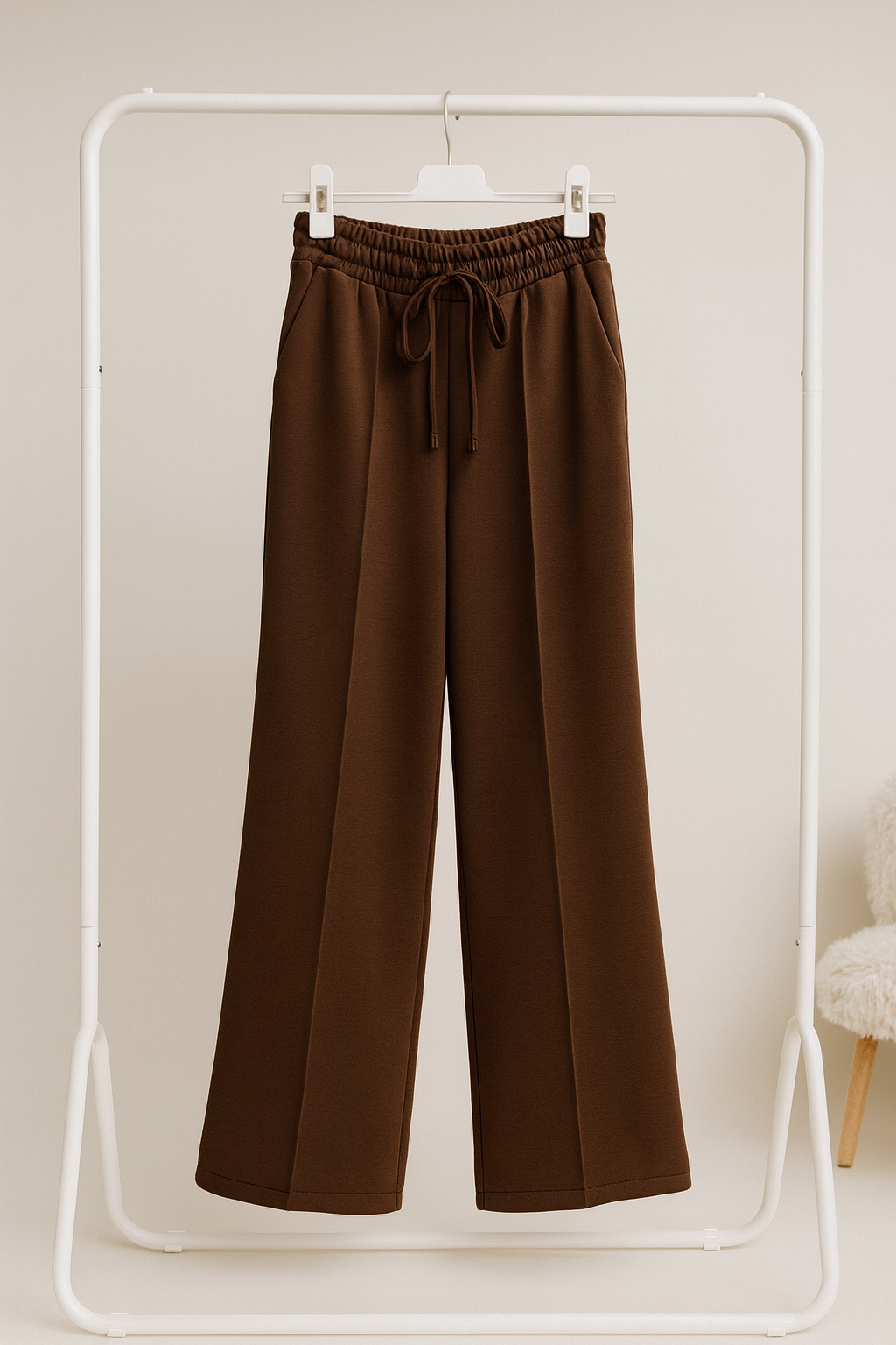 Seam Front Allegra Pant - Chocolate