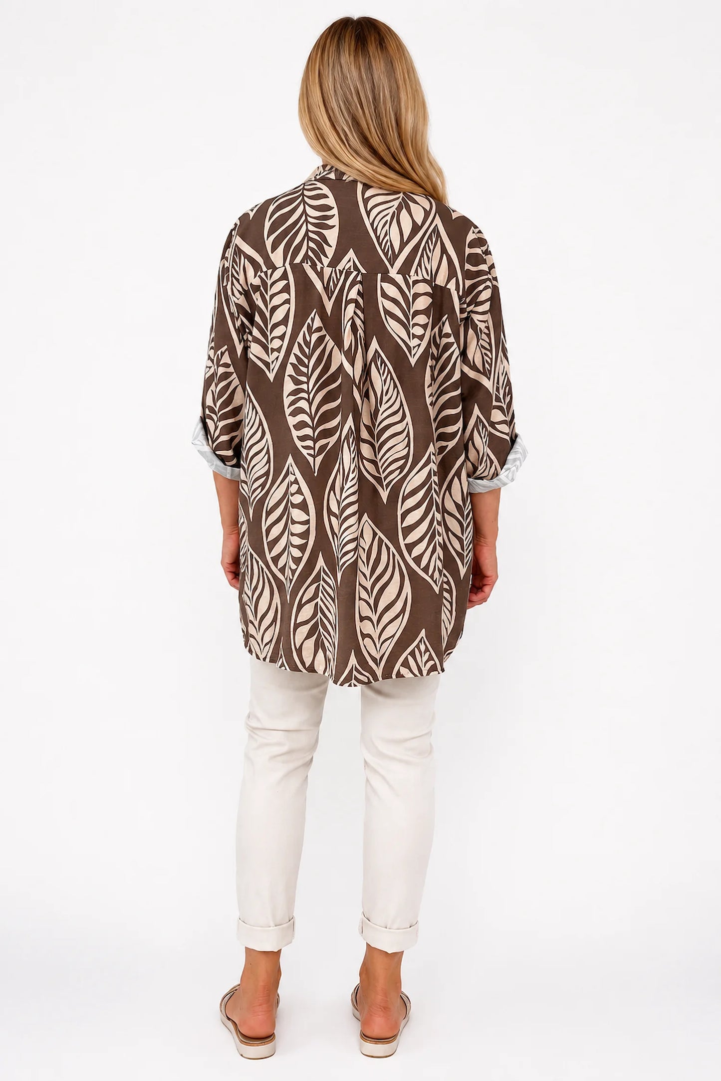 Eleanor Button Shirt - Mocha