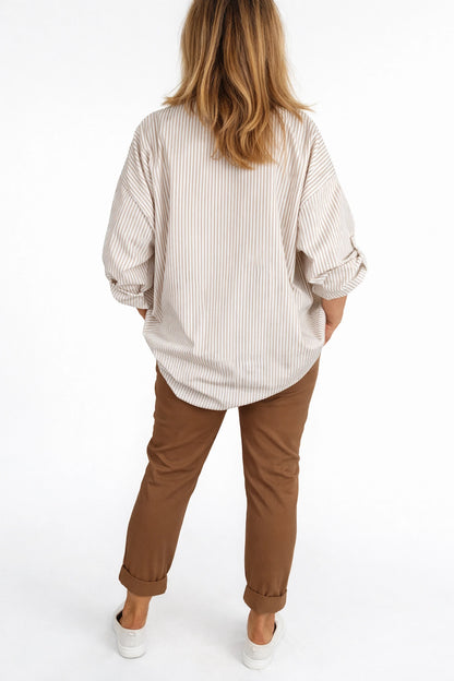 Double Pocket Stretch Chino Pants - Caramel