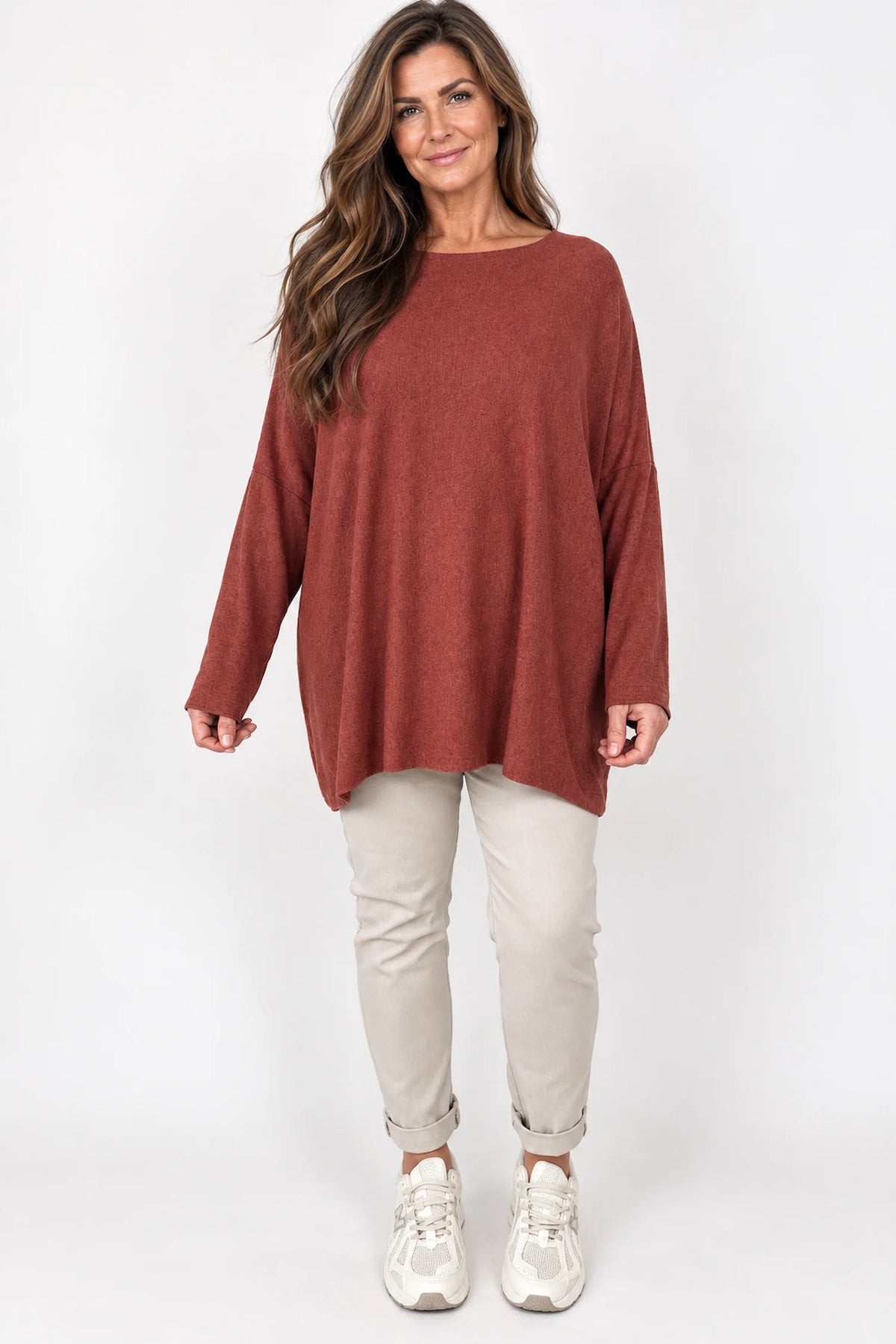 Soft Knit Tuscany Top - Spice Terracotta