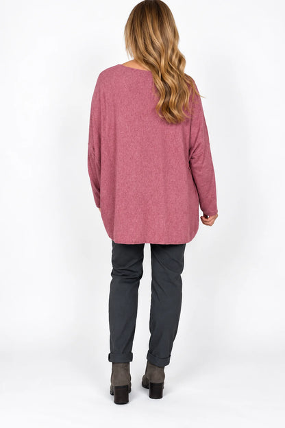 Soft Knit Tuscany Top - Raspberry Ripple