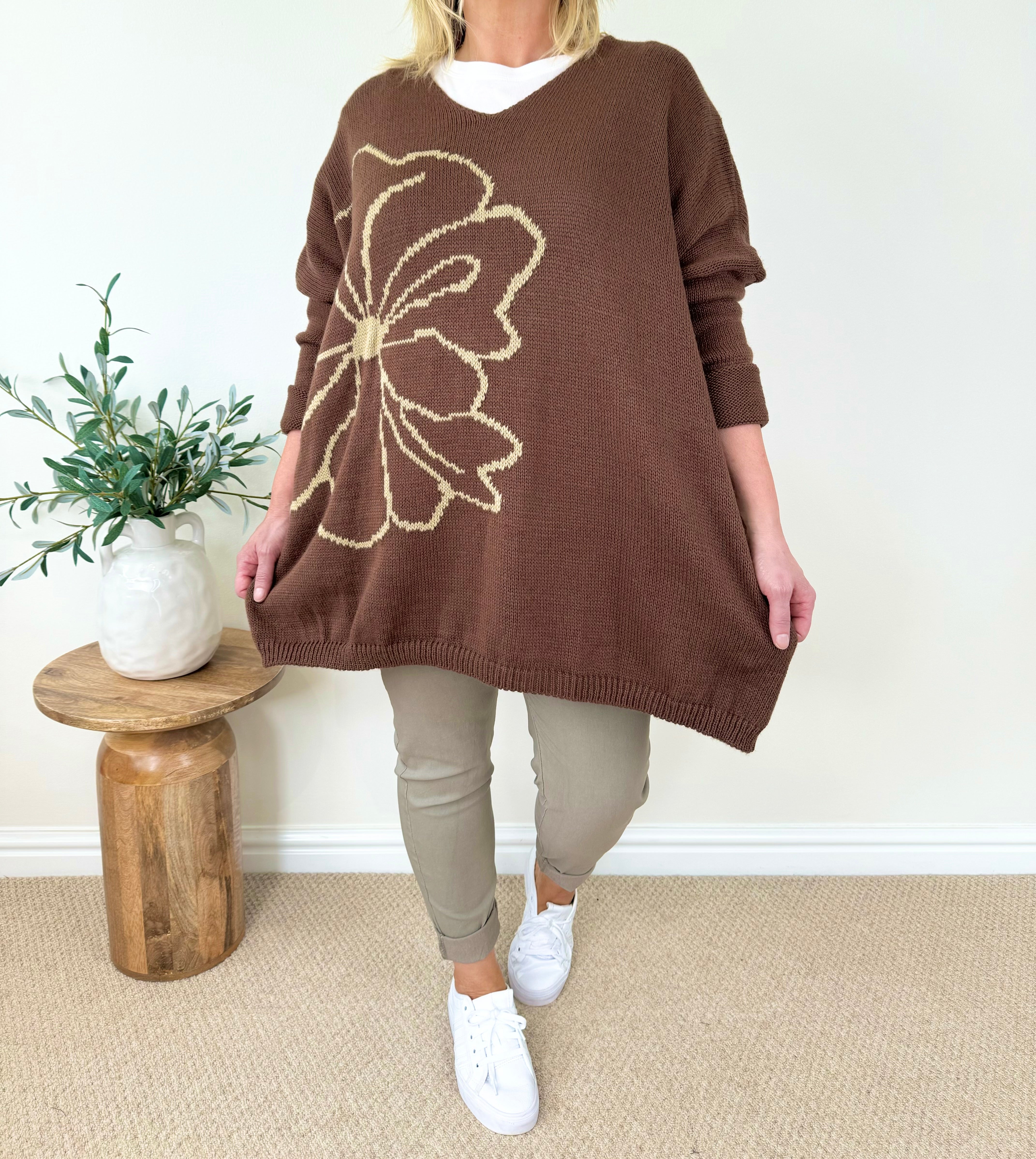 Gold Clover Knit Jumper AW24