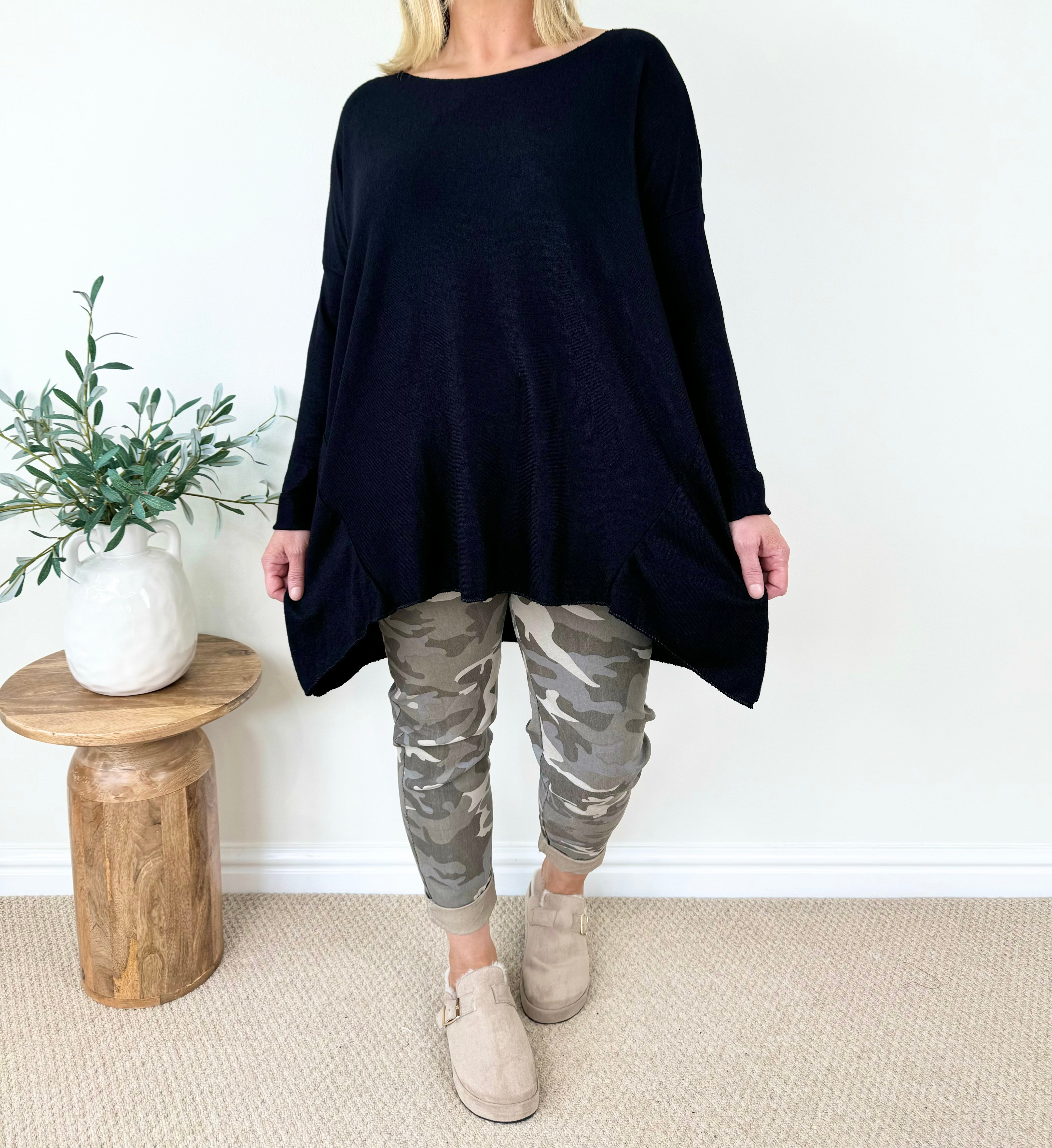 Fine Knit Wool Mix Tara Top AW24