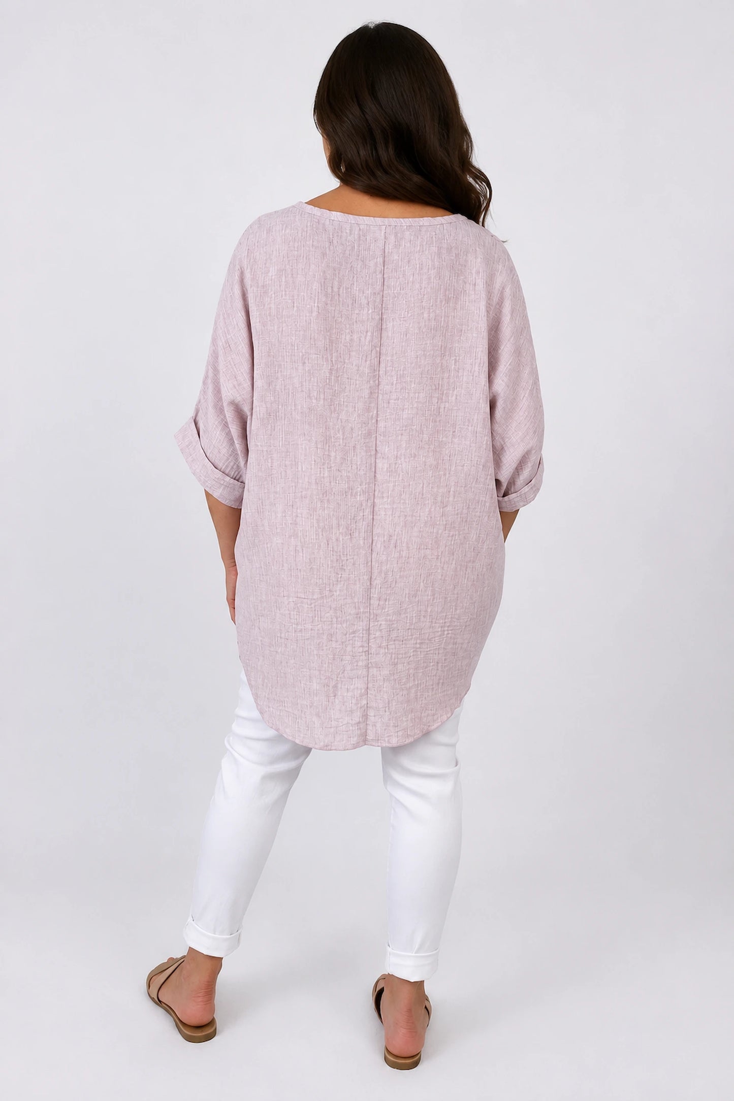 Micha Necklace Top - Washed Rosewood Pink