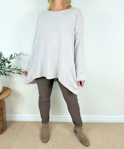 Wool Mix Ribbed Knit Amalfi Top AW24