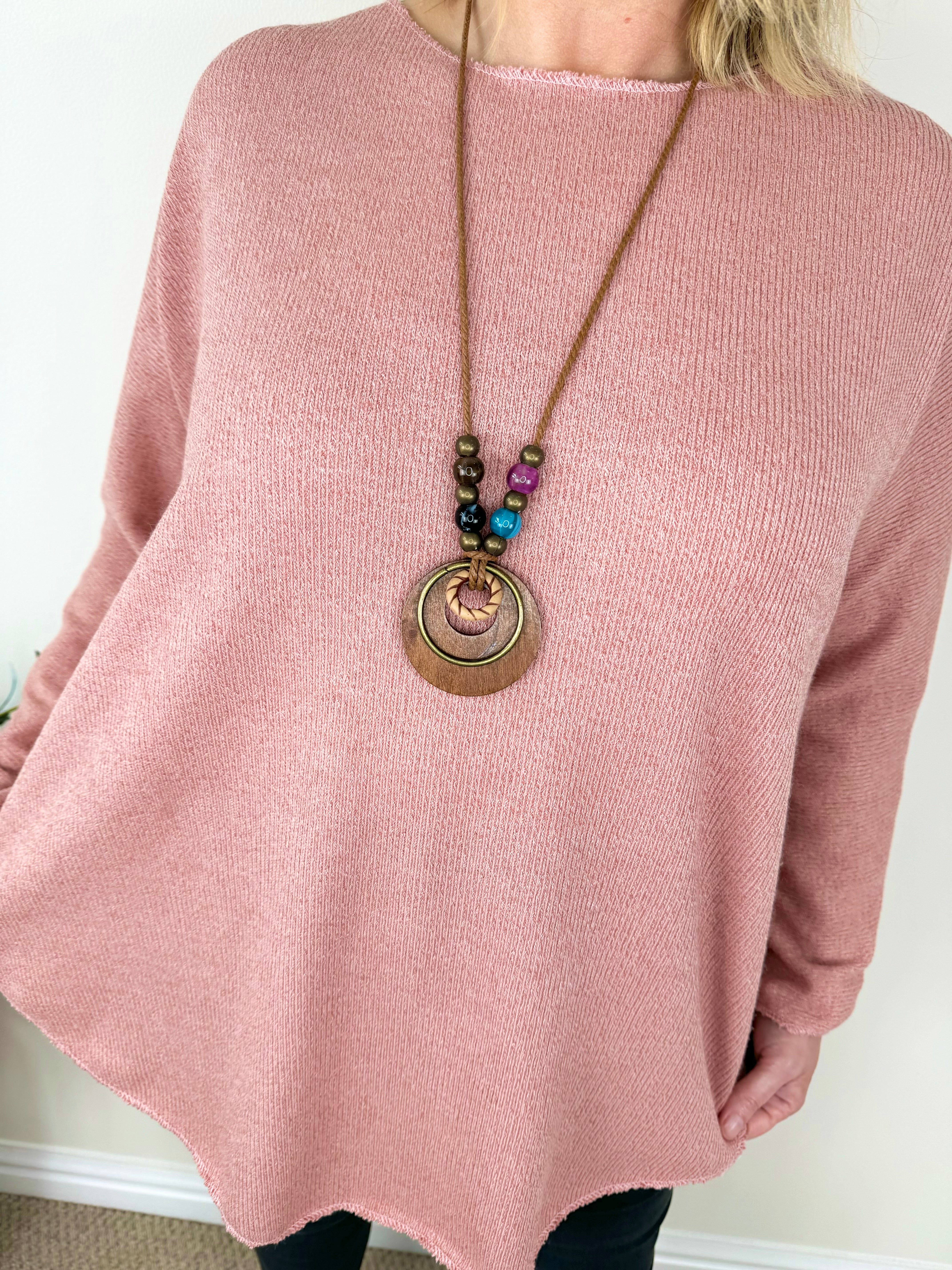 Fine Knit Lucia Necklace Top AW24