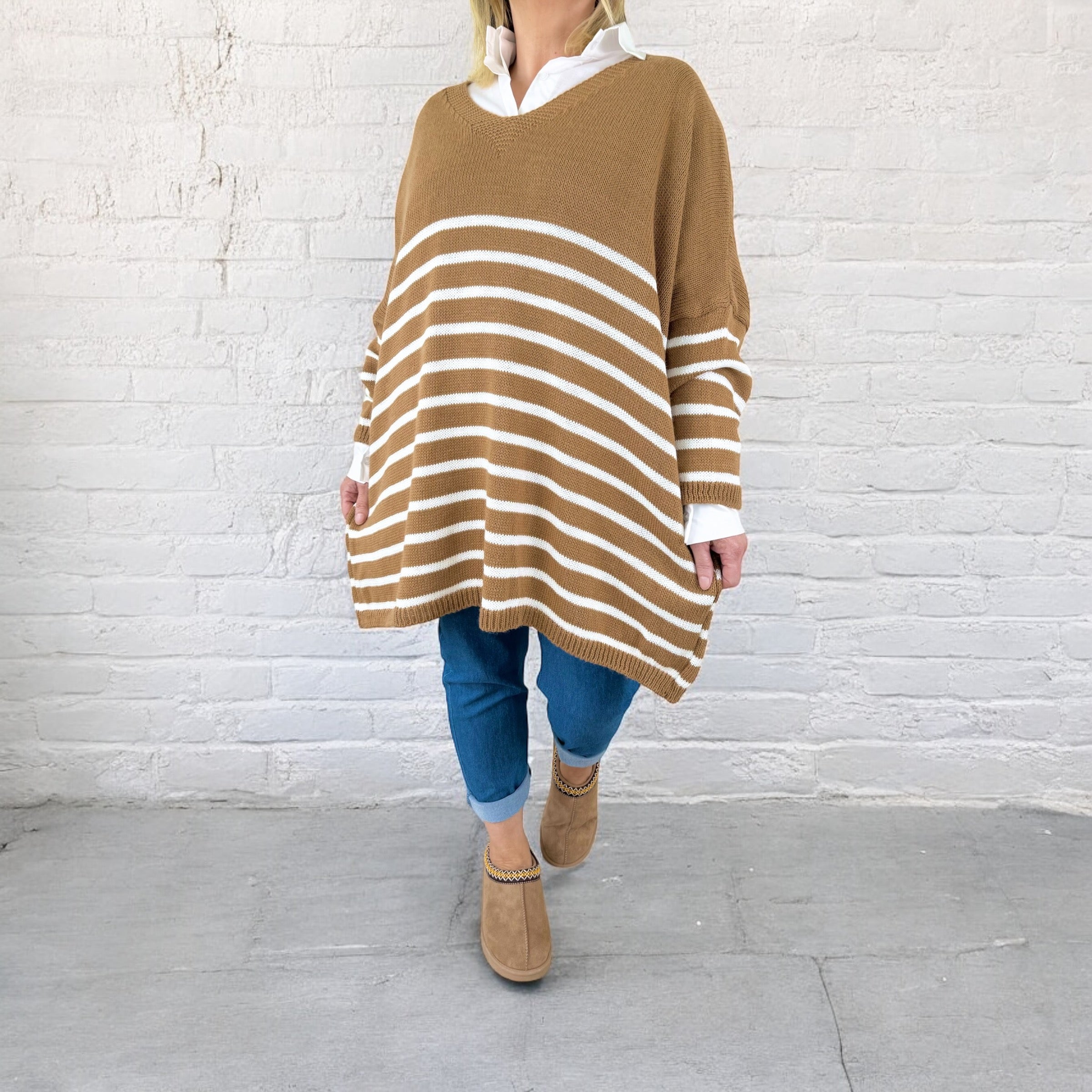 Striped Diana Cosy Knit Jumper AW24