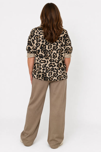 Double Pocket Drawstring Waist Carli Everyday Pants - Mocha