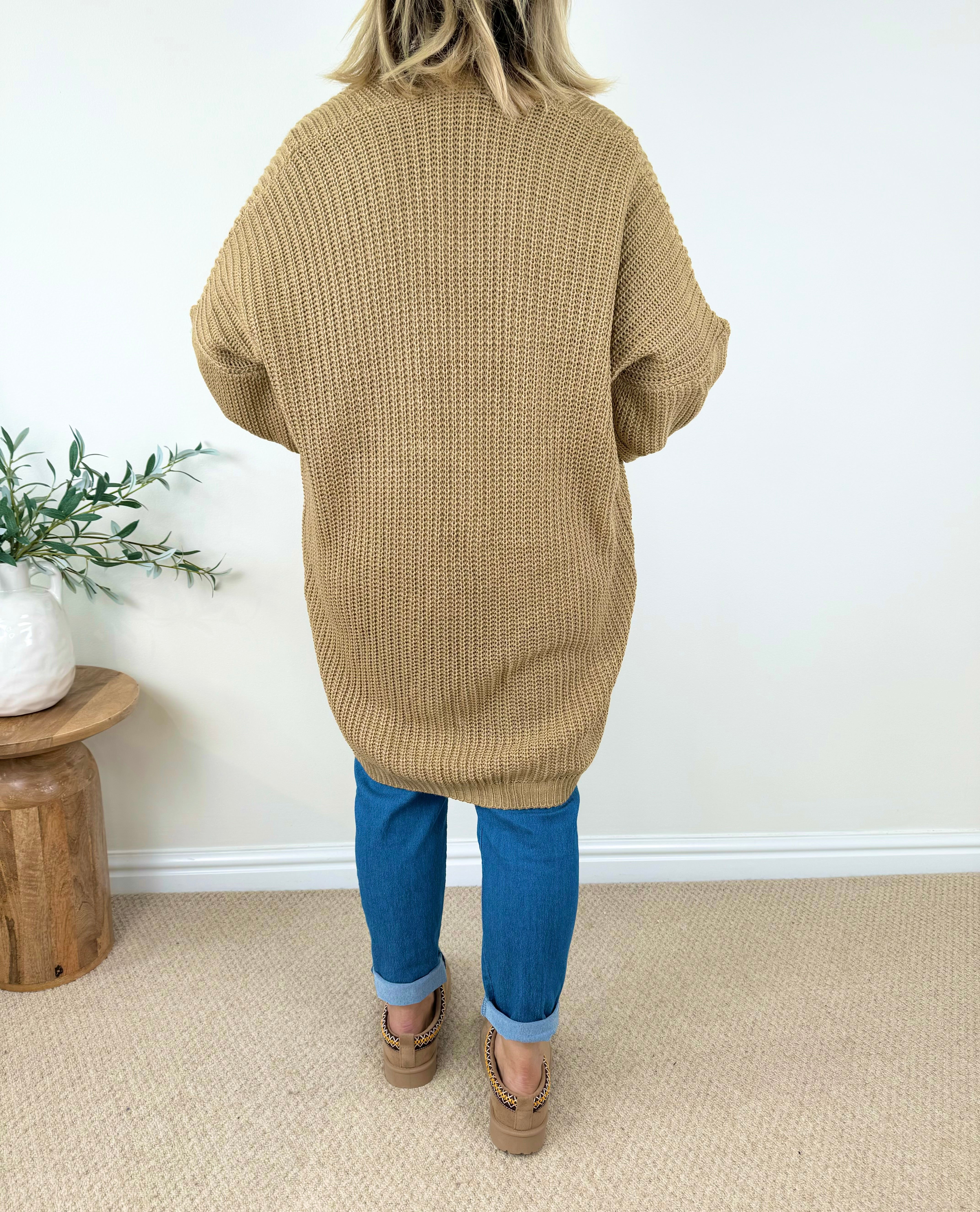 Long Line Double Pocket Aurora Cardigan AW24