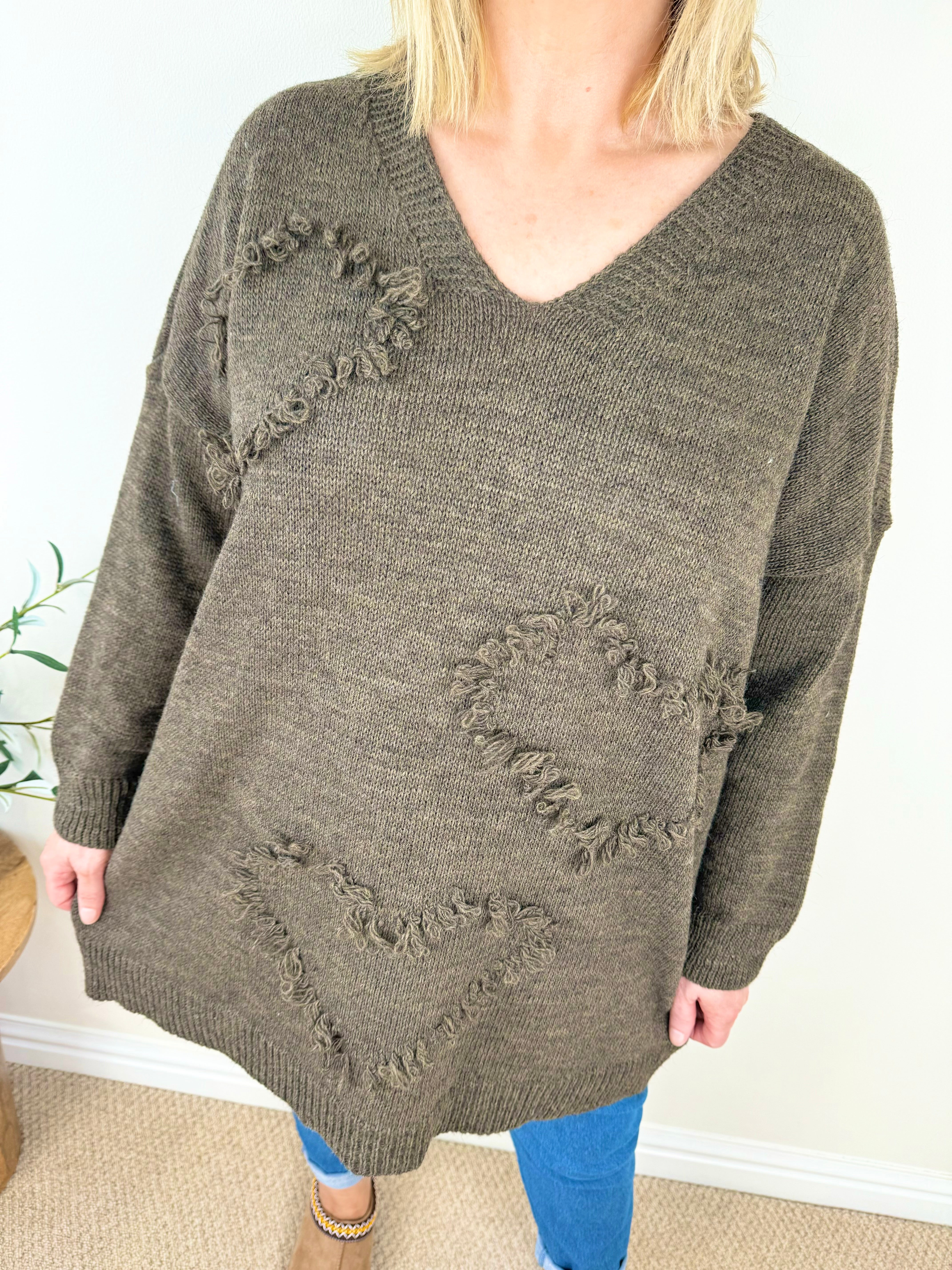 Soft Knit Gianna Heart Jumper AW24