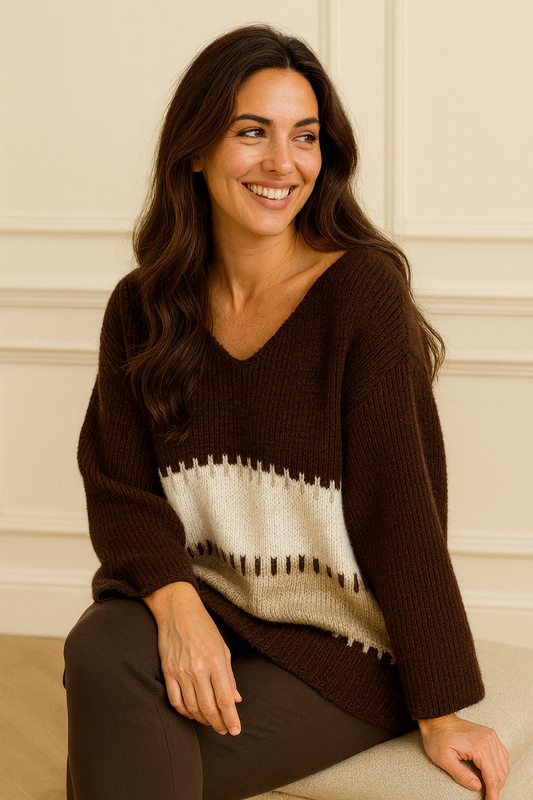 Lamiar Soft Knit Jumper - Chocolate