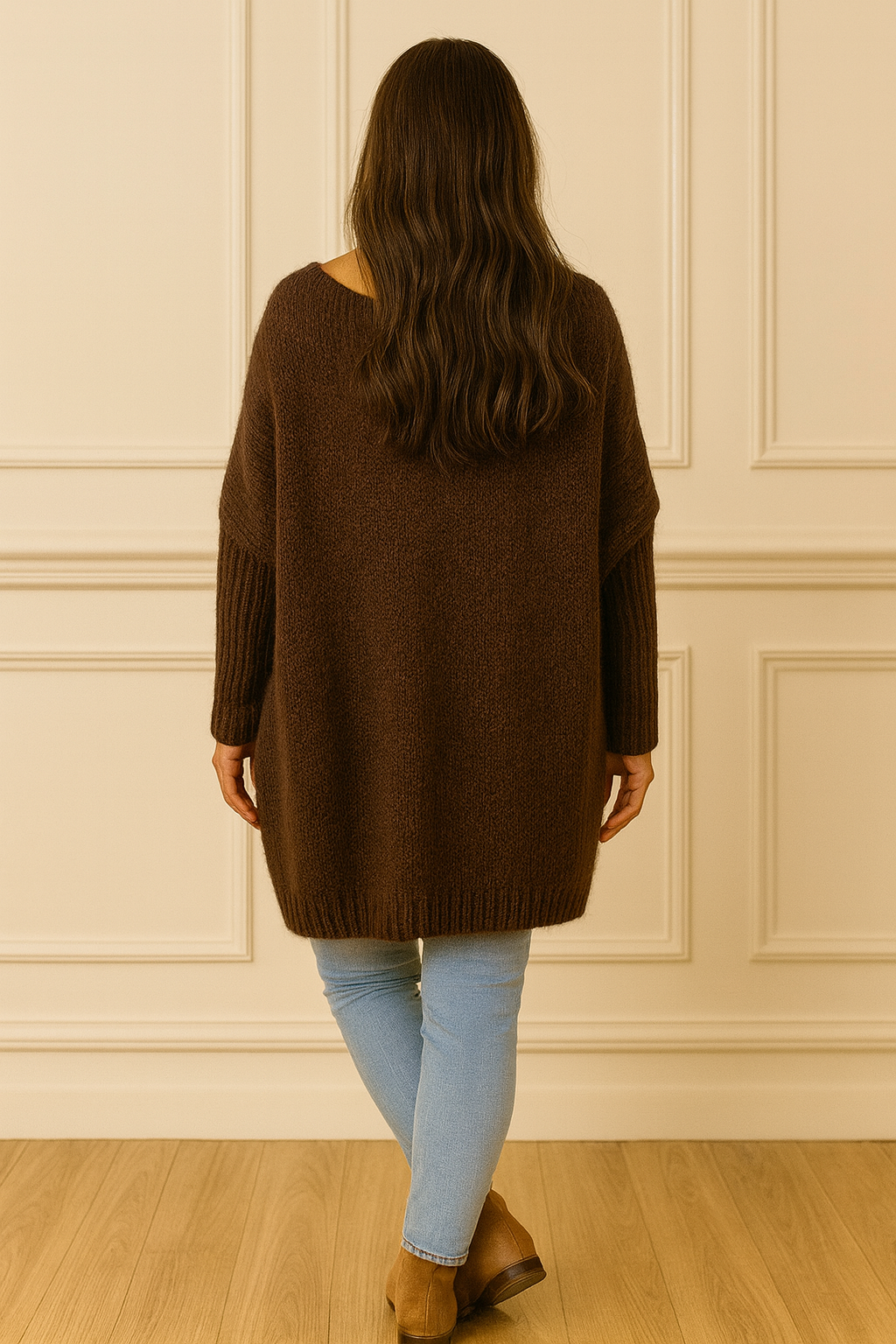 Gold Star Floressi Premium Knit Jumper - Chocolate
