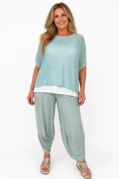Cotton Two In One Imogen Crochet - Fresh Mint
