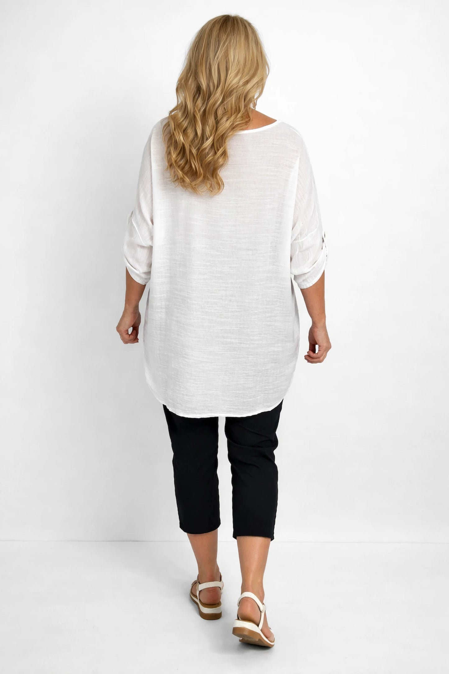 Cotton Double Zipped Pocket Cherry Berry Pants - Black