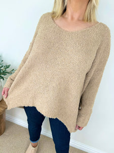 Popcorn Knit Wool Mix Ariana Jumper AW24