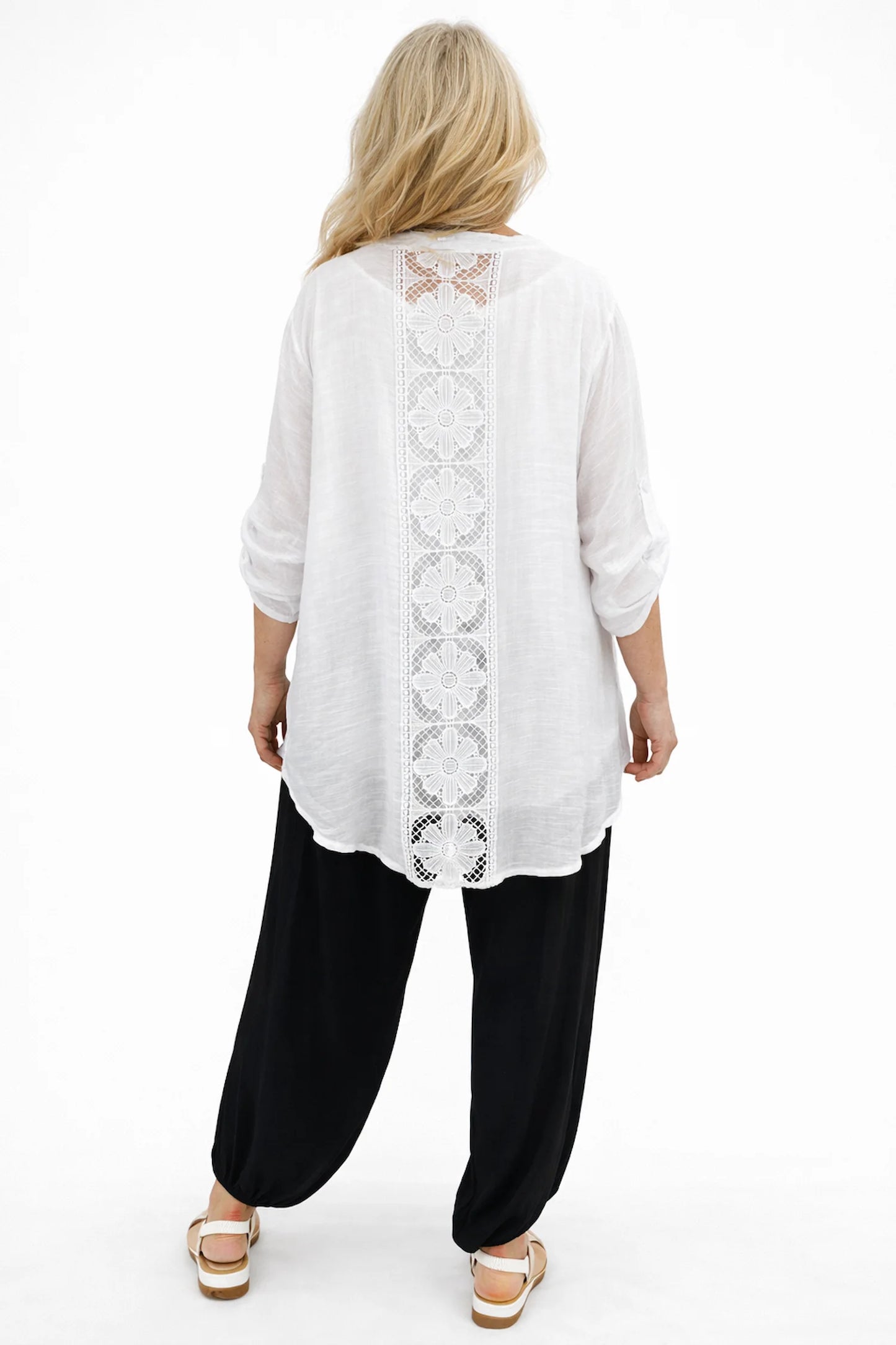 Pure Cotton Alexa Harem Pants - Black