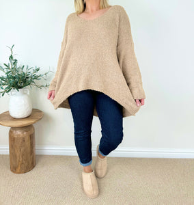 Popcorn Knit Wool Mix Ariana Jumper AW24