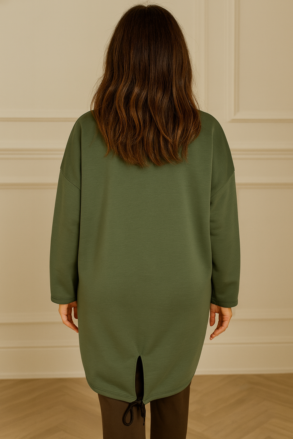 Norderney Badge Detail Sweatshirt - Khaki
