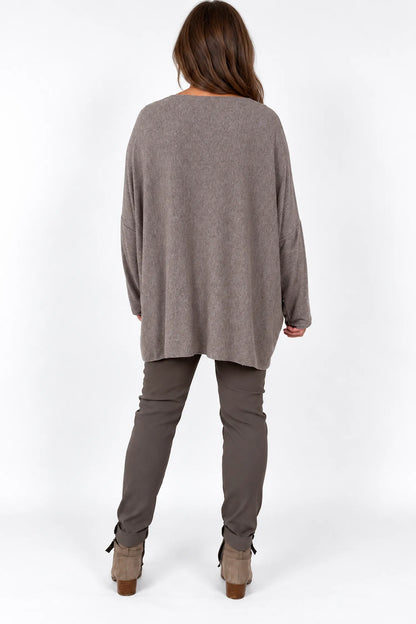 Soft Knit Tuscany Top - Mocha