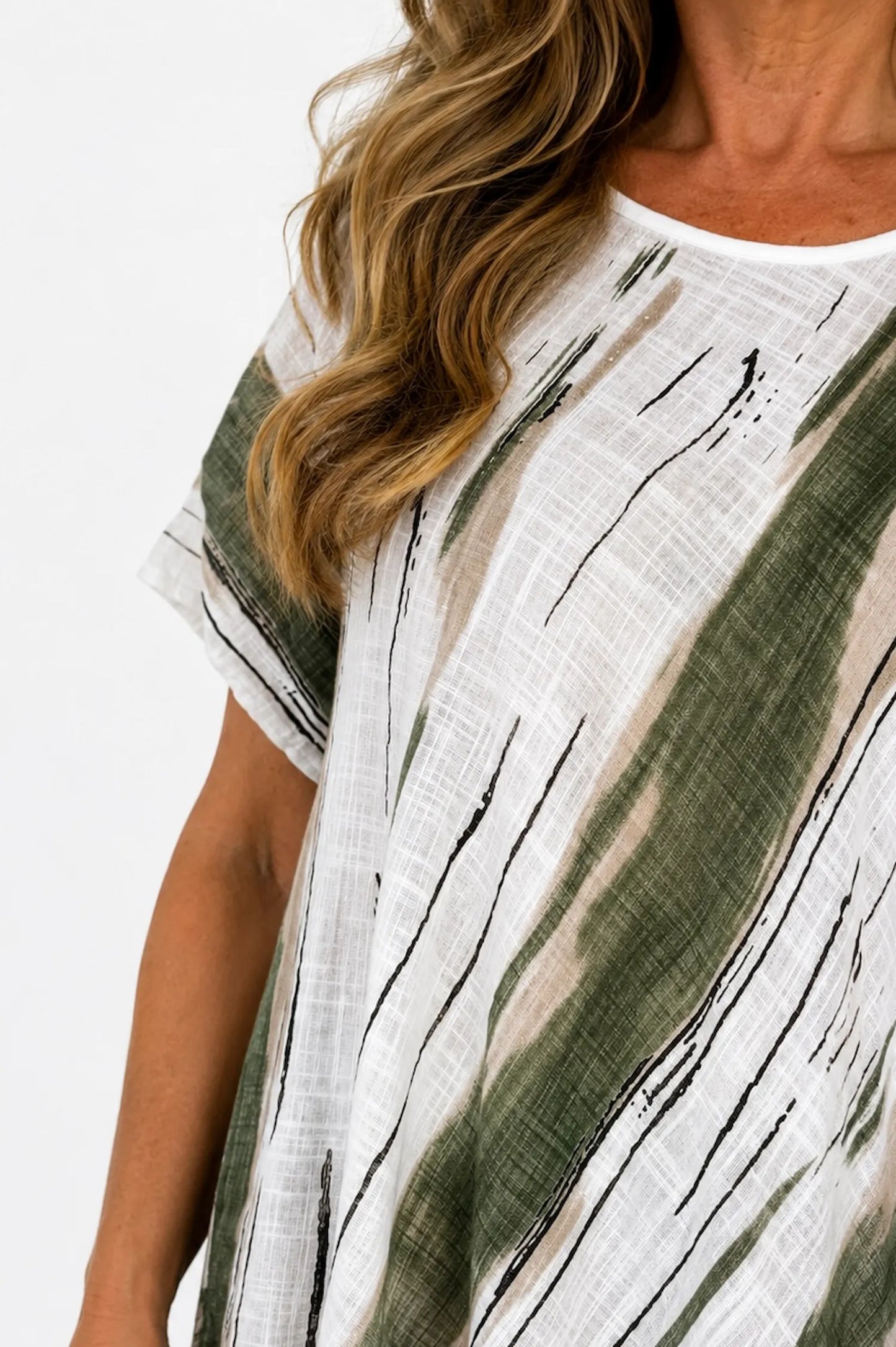 Cotton Helena Dress - Palm Green