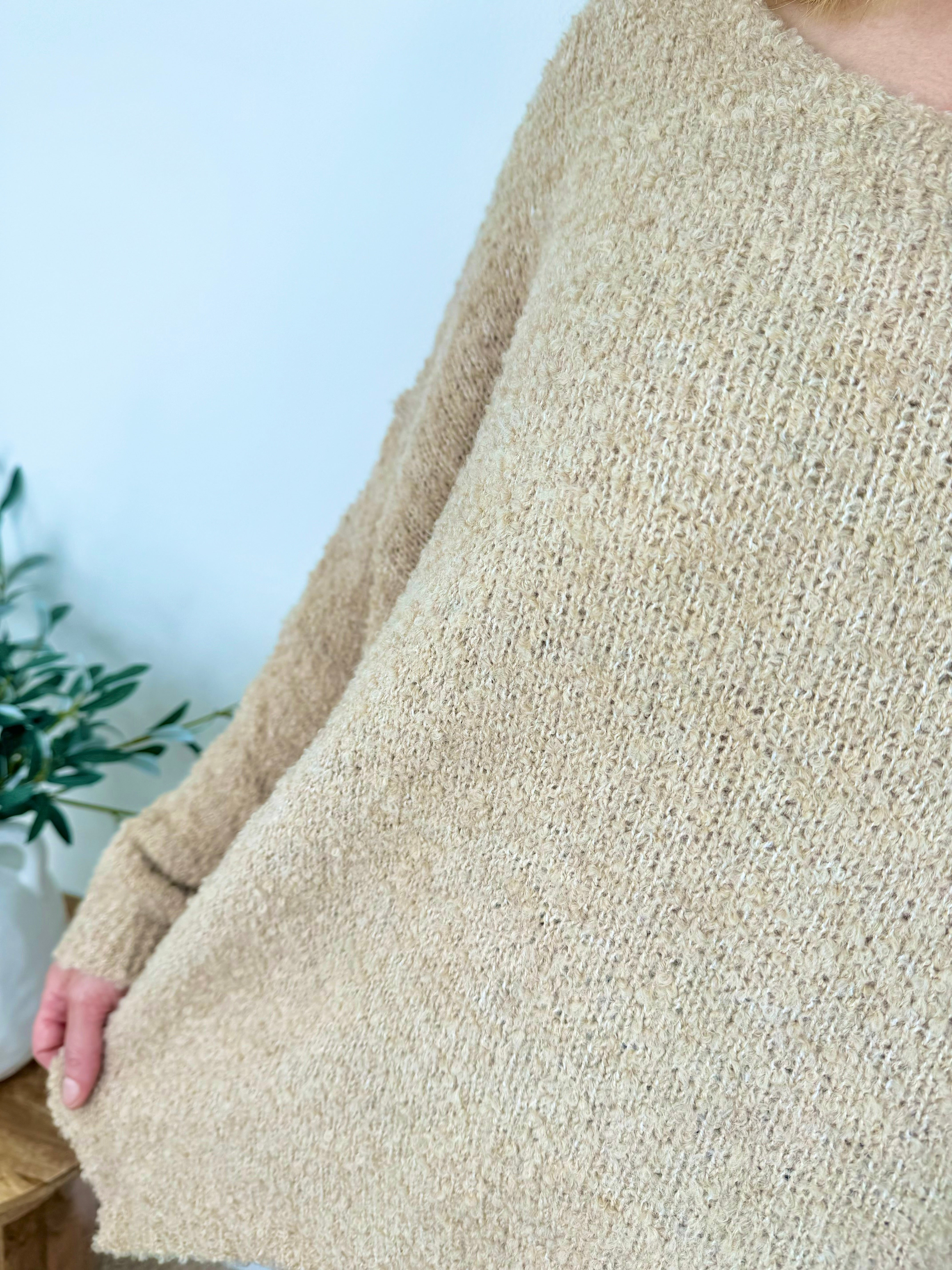 Popcorn Knit Wool Mix Ariana Jumper AW24