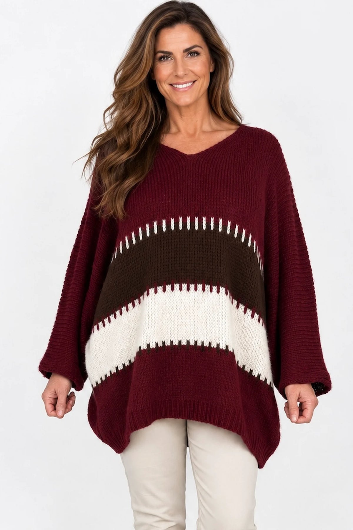 Soft Knit Parla Top - Wine