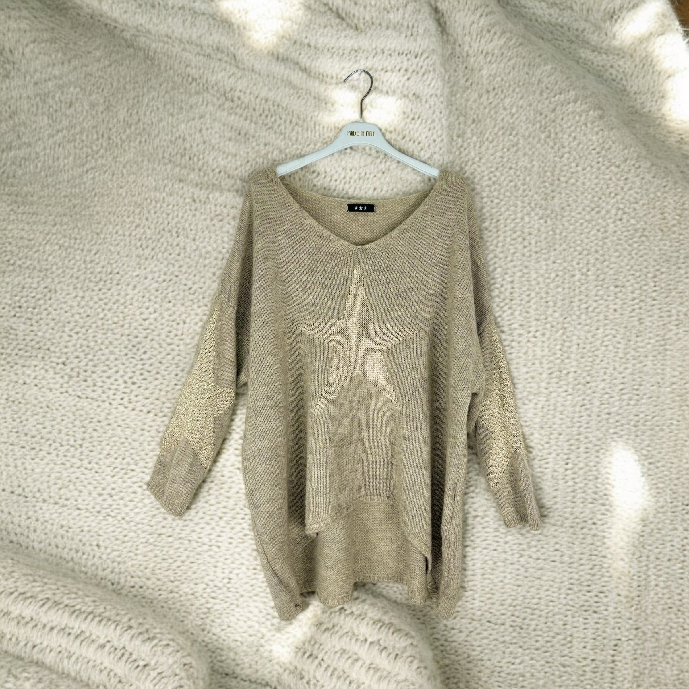 Wool Mix Gold Star Milan Premium Knit Jumper AW24