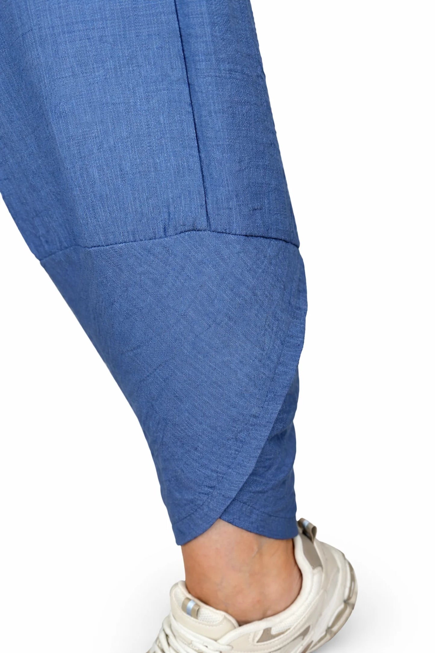 Lagen Look Double Subtle Panel Pocket Elasticated Waist Freya Pants - Denim