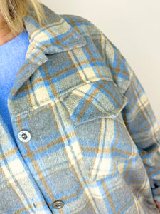 Double Pocket Freya Check Shacket AW24