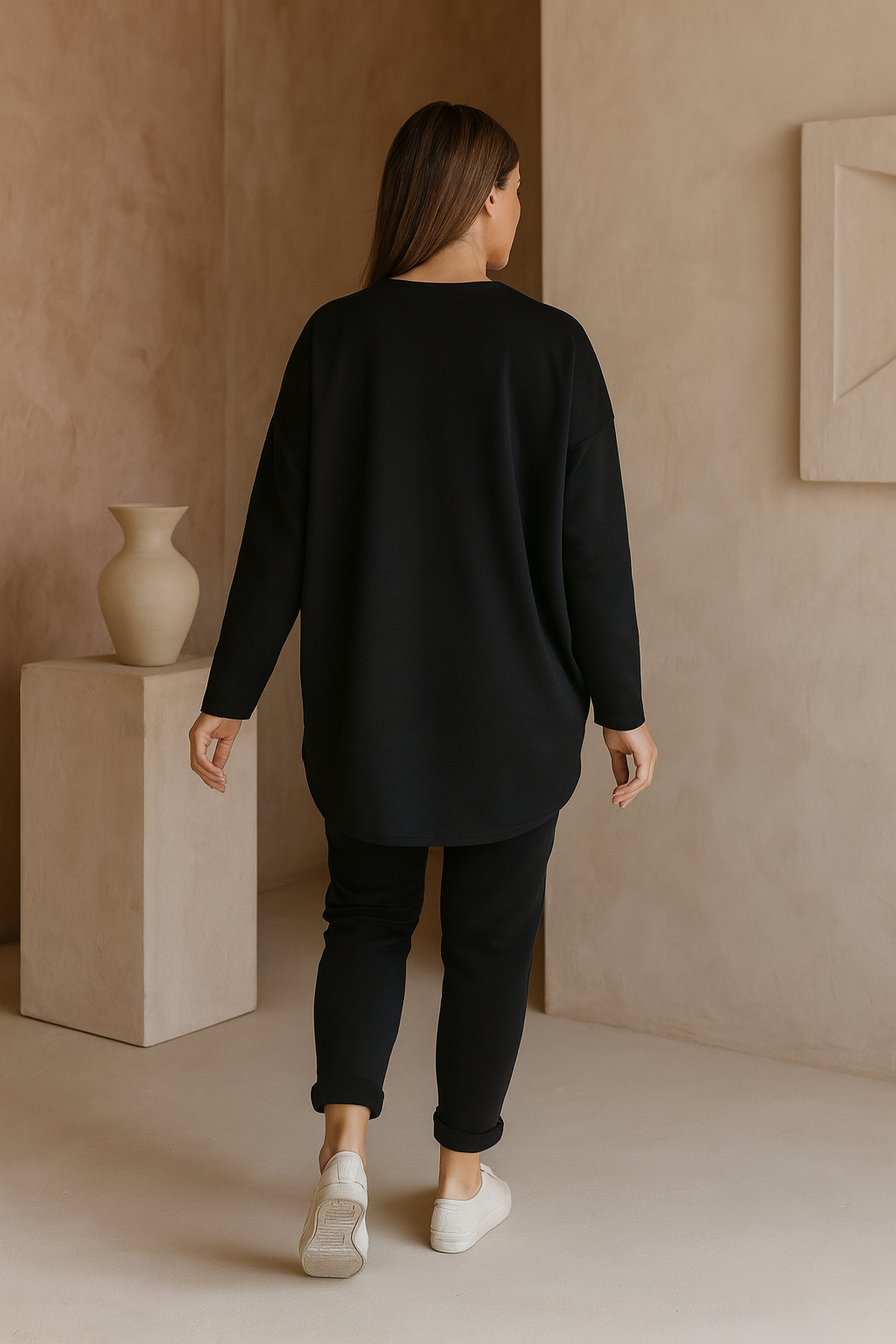 Vienna Necklace Top - Black