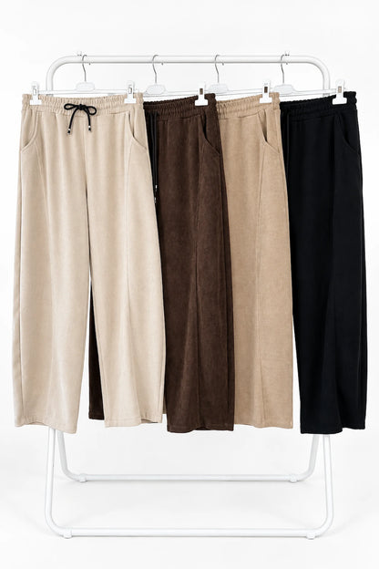 Chenille Seam Front Double Pocket Carletta Pant - Chocolate