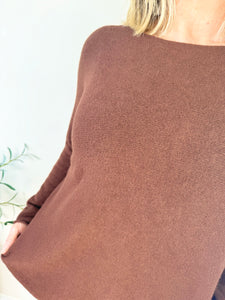 Soft Knit Venice Jumper AW24 - Chocolate