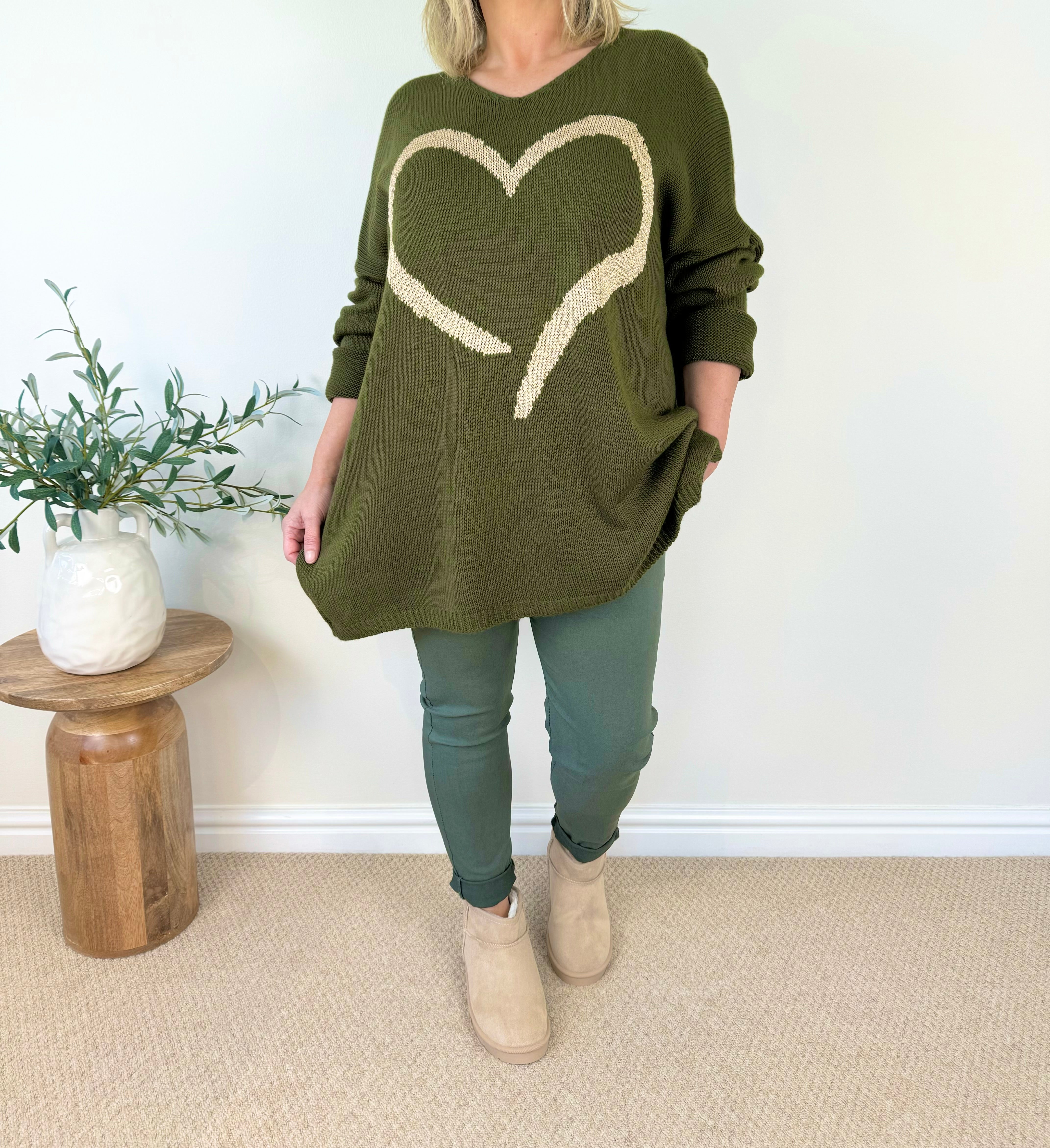 Golden Heart Knit Jumper AW24